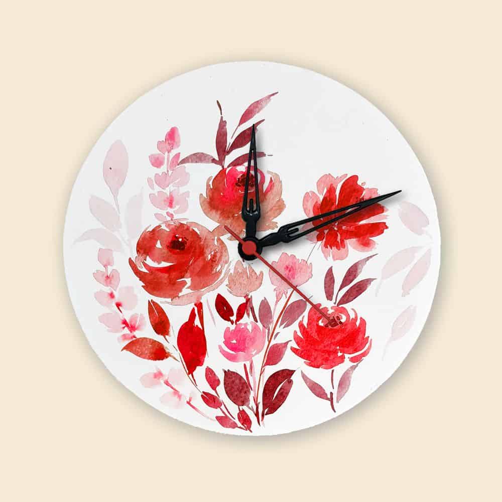 Custom hand popular painted wall clock