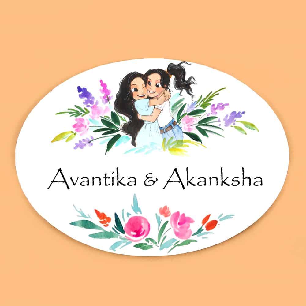 customized - name plate - hand painted – rangreli