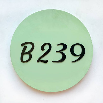 Satin Sage - Modern Minimal House number board