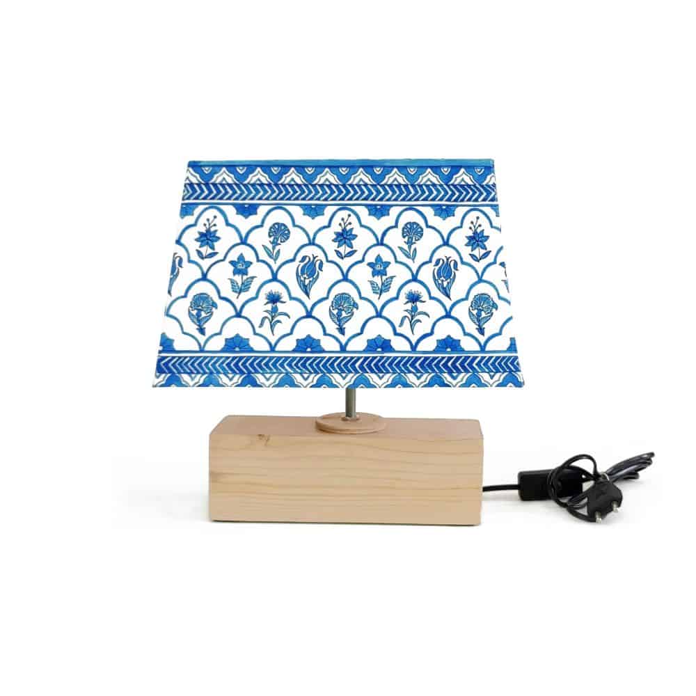 Rectangle Table Lamp - Indigo Shade - rangreli