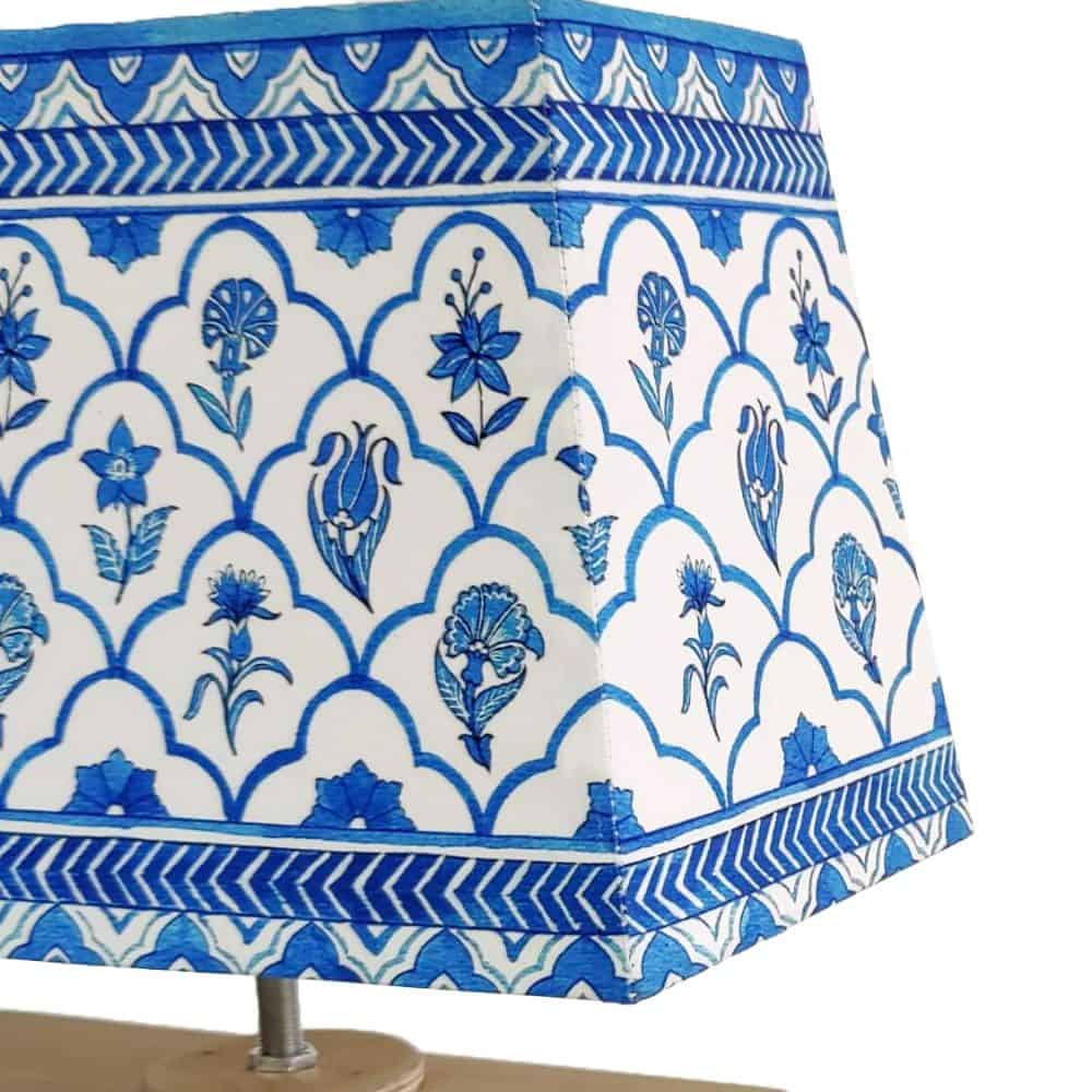 Rectangle Table Lamp - Indigo Shade - rangreli