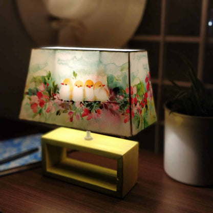 Rectangle Table Lamp - Sweet birds Lamp - rangreli