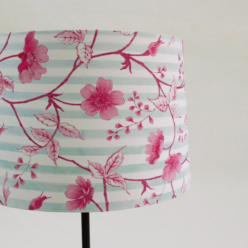 Drum Table Lamp  - Cherry Blossom 12011 - rangreli