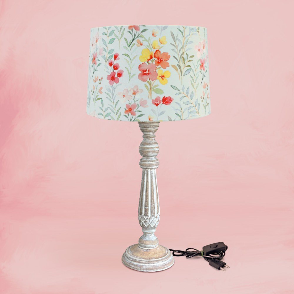 Drum Table Lamp  - English Garden 12013 - rangreli