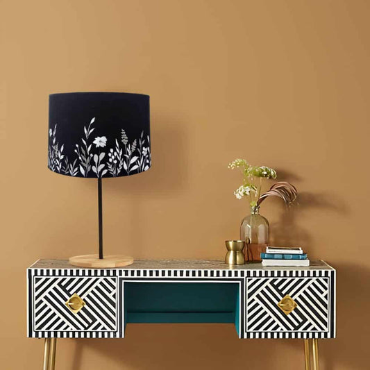 Drum Table Lamp  - Retro Black - rangreli