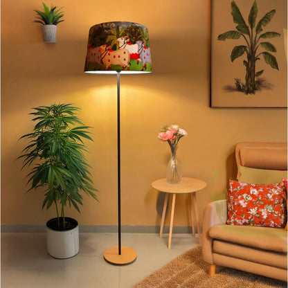 Gaiyan Pichwai Art Floor Lamp