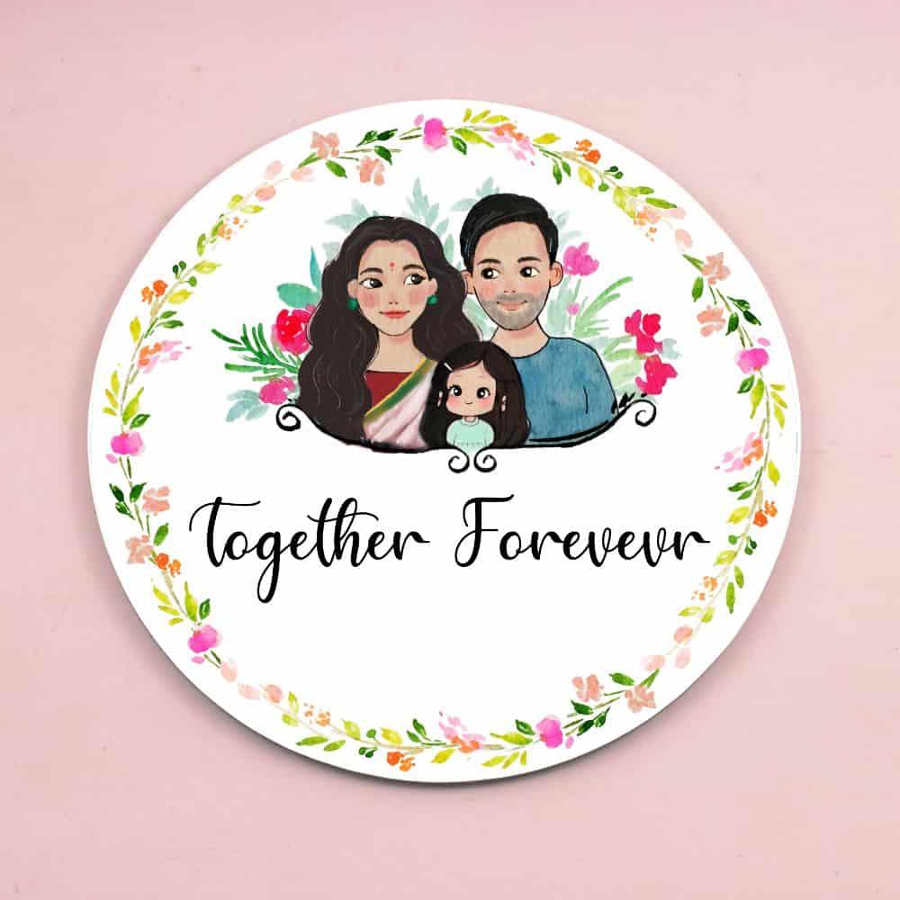 Handpainted Customized Name Plate - Family Name Plate - rangreli