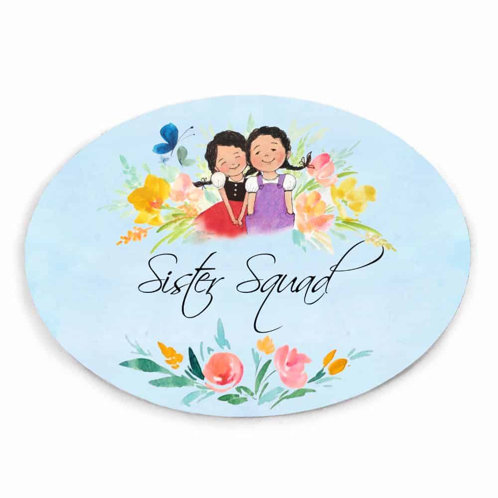 Handpainted Customized Name Plate - 2 Girls Name Plate - rangreli