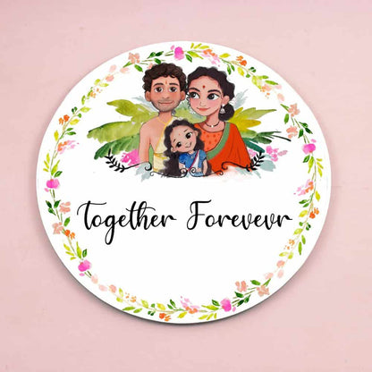 Handpainted Customized Name Plate - Family Name Plate - rangreli