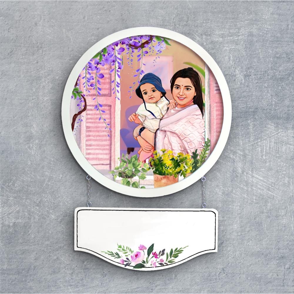 Handpainted Personalized Character Fun Time3- Full frame - rangreli