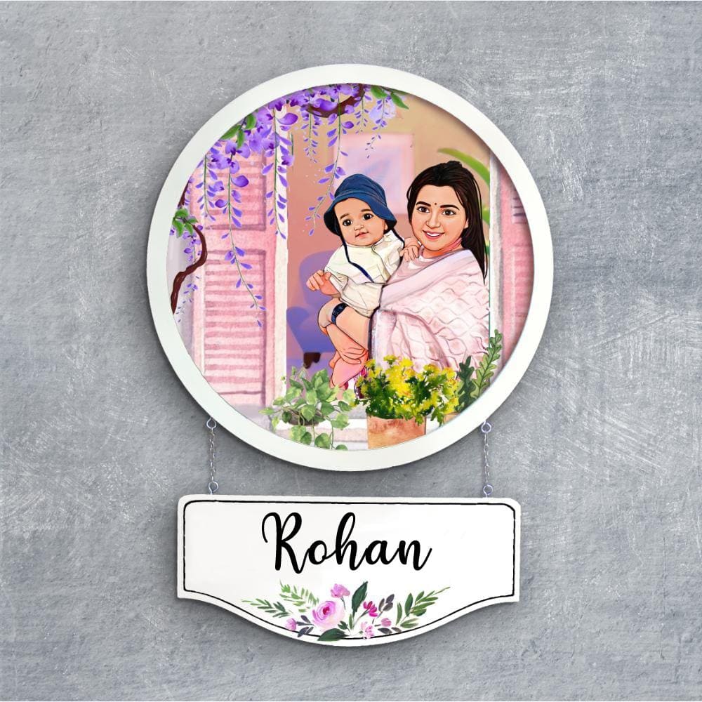 Handpainted Personalized Character Fun Time3- Full frame - rangreli