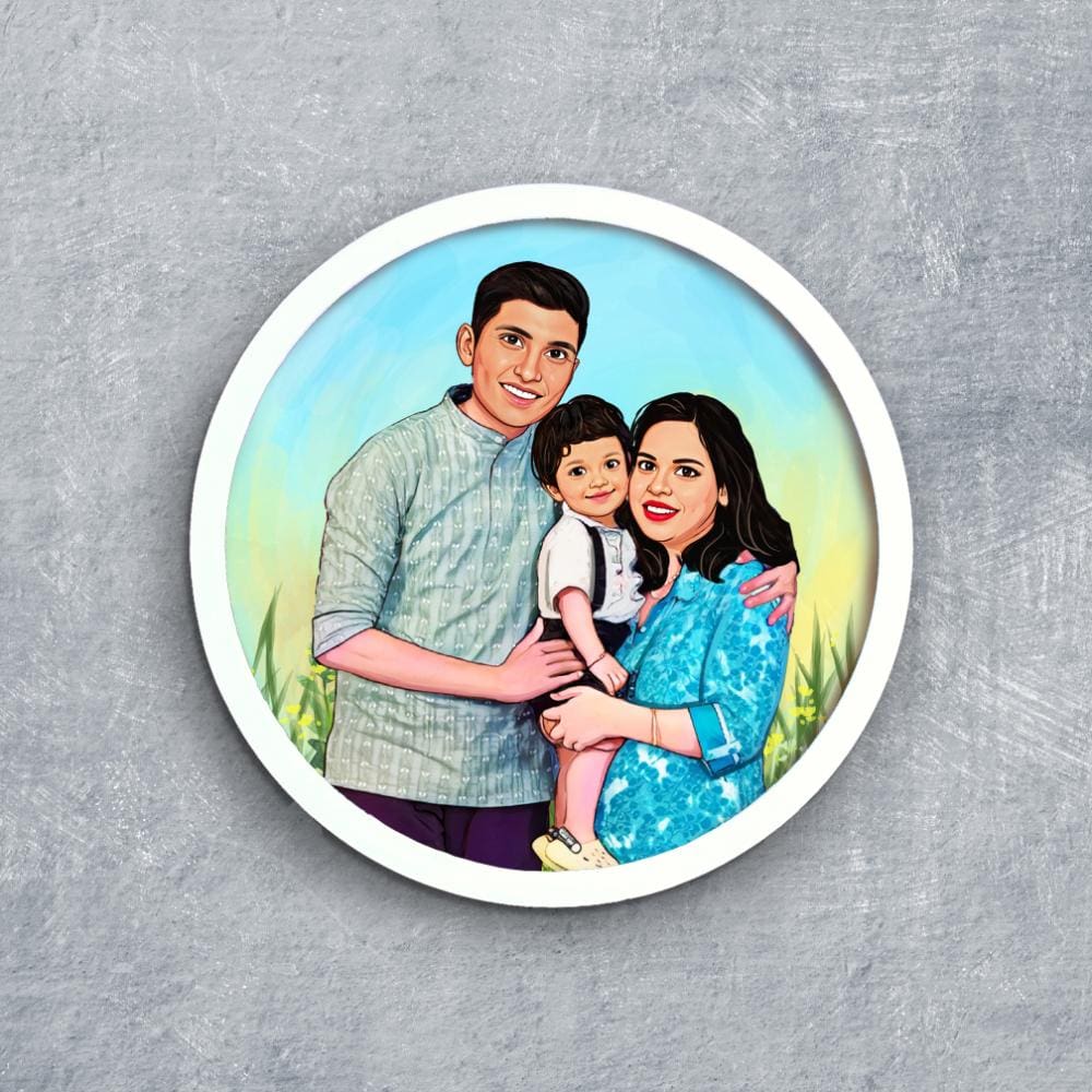 Handpainted Personalized Character Fun Time4- Full frame - rangreli