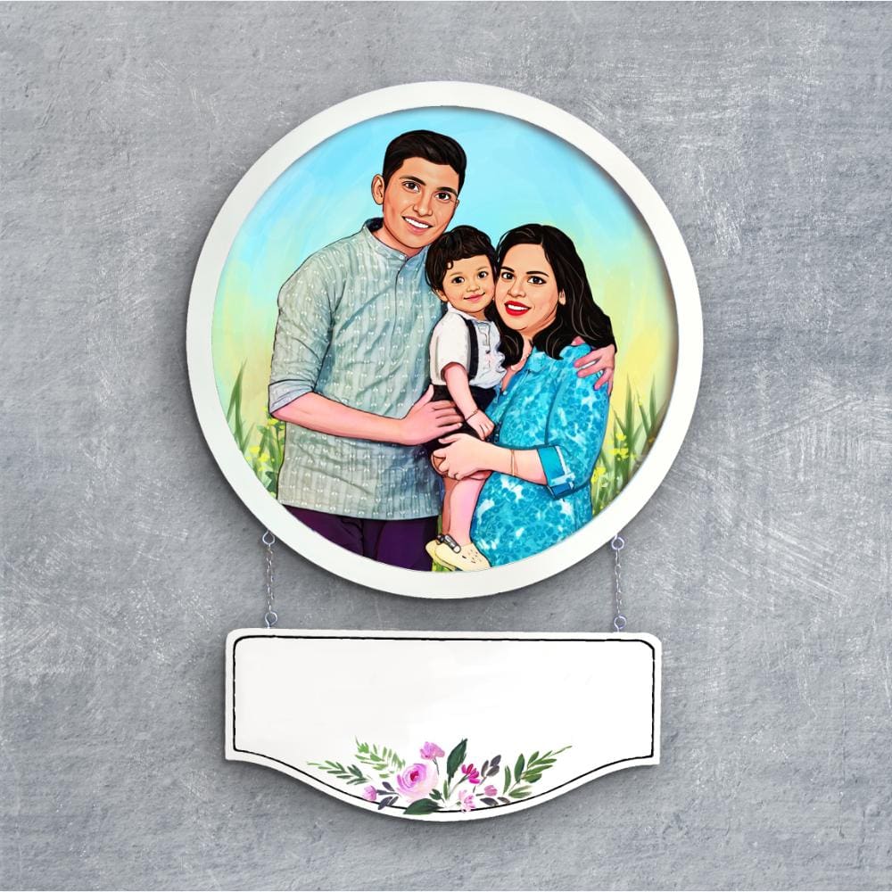 Handpainted Personalized Character Fun Time4- Full frame - rangreli