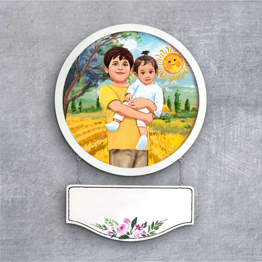 Handpainted Personalized Character Memories3- Full frame - rangreli