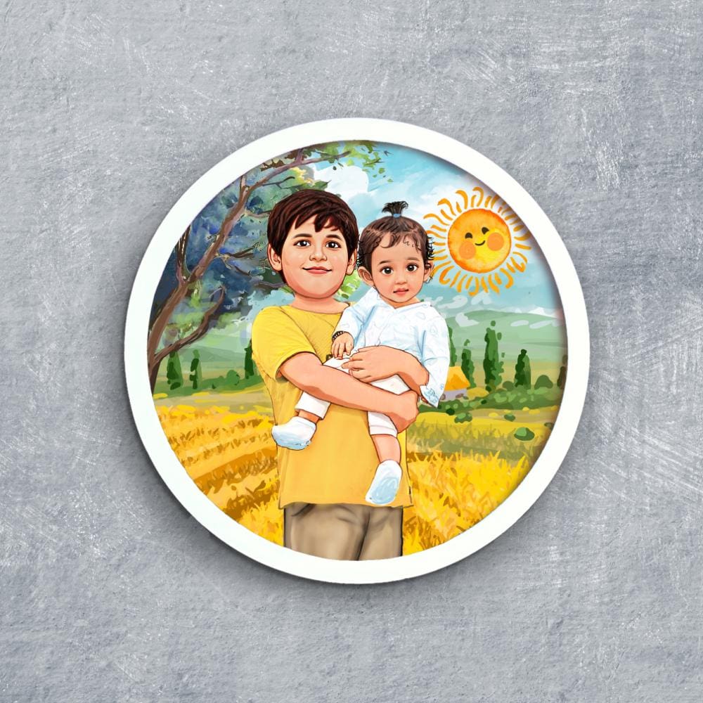 Handpainted Personalized Character Memories3- Full frame - rangreli