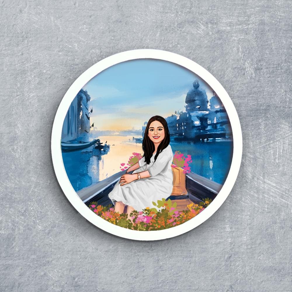 Handpainted Personalized Character Memories4- Full frame - rangreli