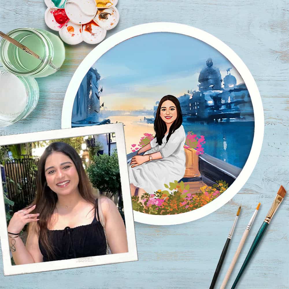 Handpainted Personalized Character Memories4- Full frame - rangreli