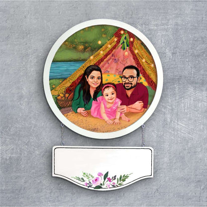 Handpainted Personalized Character Fun Time5- Full frame - rangreli