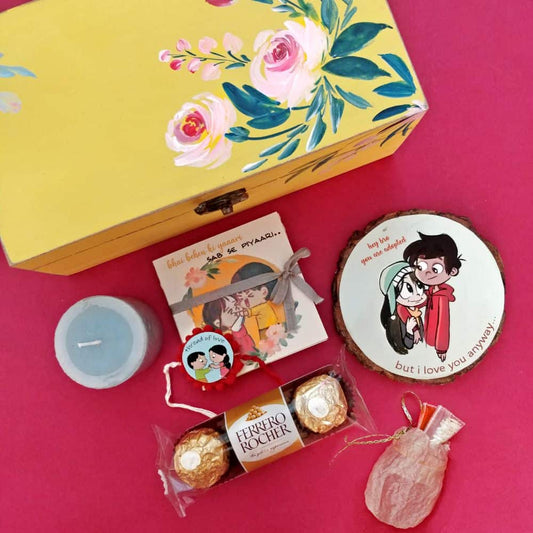 Rakhi Goodies Box - Style 2 - rangreli