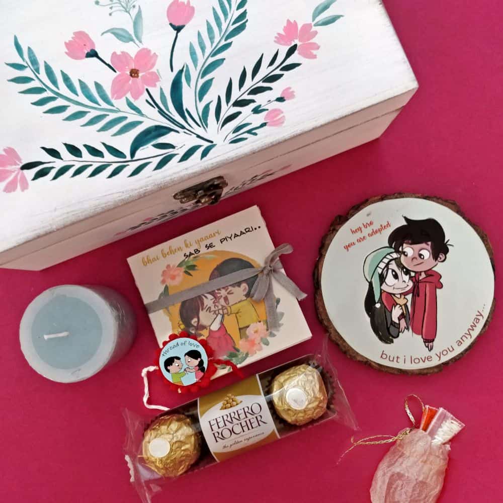 Rakhi Goodies Box - Style 4 - rangreli