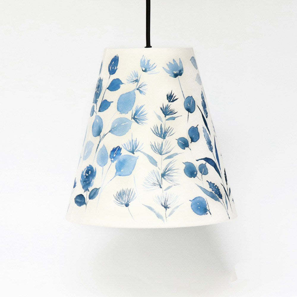 Pendant Lamp - Blue Floral Lamp Shade 3011 - rangreli