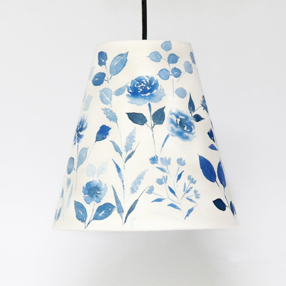 Pendant Lamp - Blue Floral Lamp Shade 3011 - rangreli