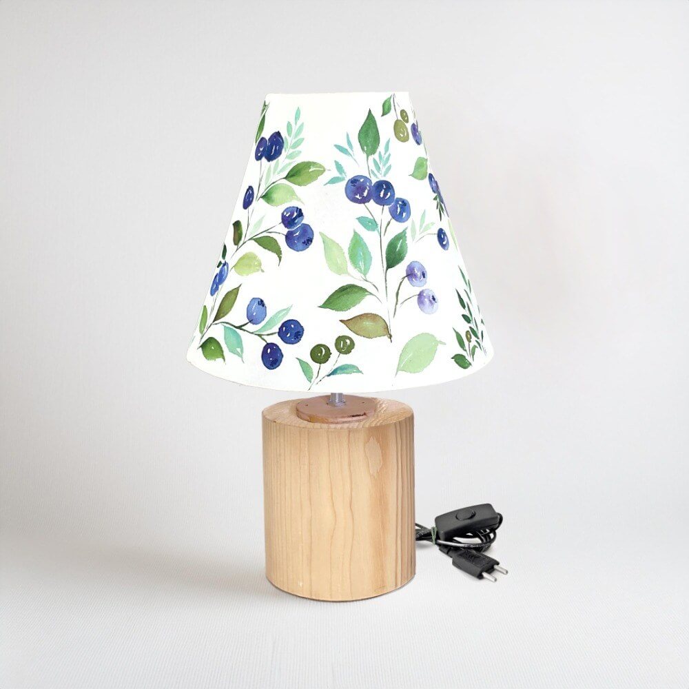 Cone Table Lamp - Berry Bunch Lamp Shade 3022 - rangreli