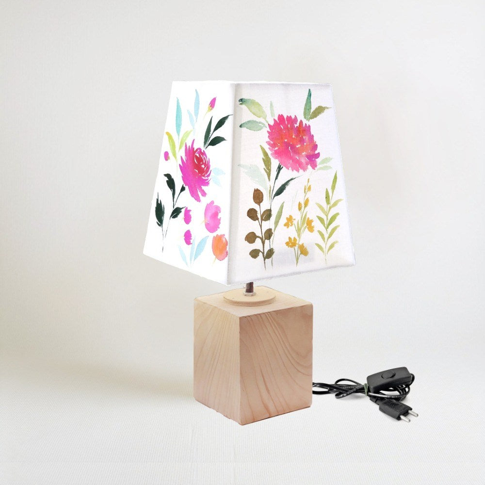 Empire Table Lamp - Fresh flowers Lamp Shade