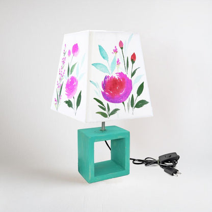 Empire Table Lamp - Fresh flowers Lamp Shade 3103 - rangreli