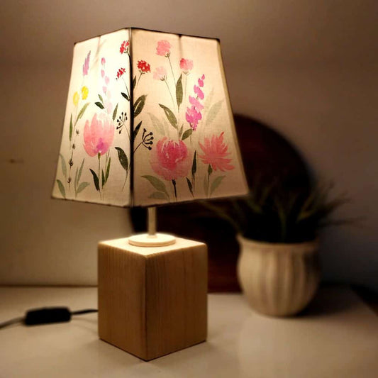 Empire Table Lamp - Beautiful light Floral Lamp Shade - rangreli