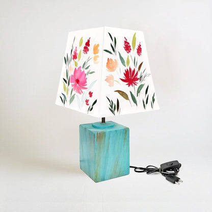 Empire Table Lamp - Floral Bloom Lamp Shade - rangreli