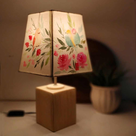 Empire Table Lamp - Sweet birds Lamp Shade - rangreli