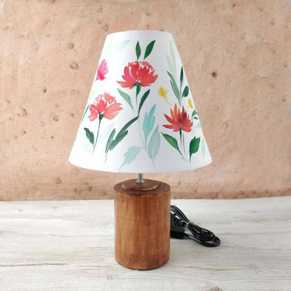 Cone Table Lamp - Lillies Lamp Shade 3109 - rangreli