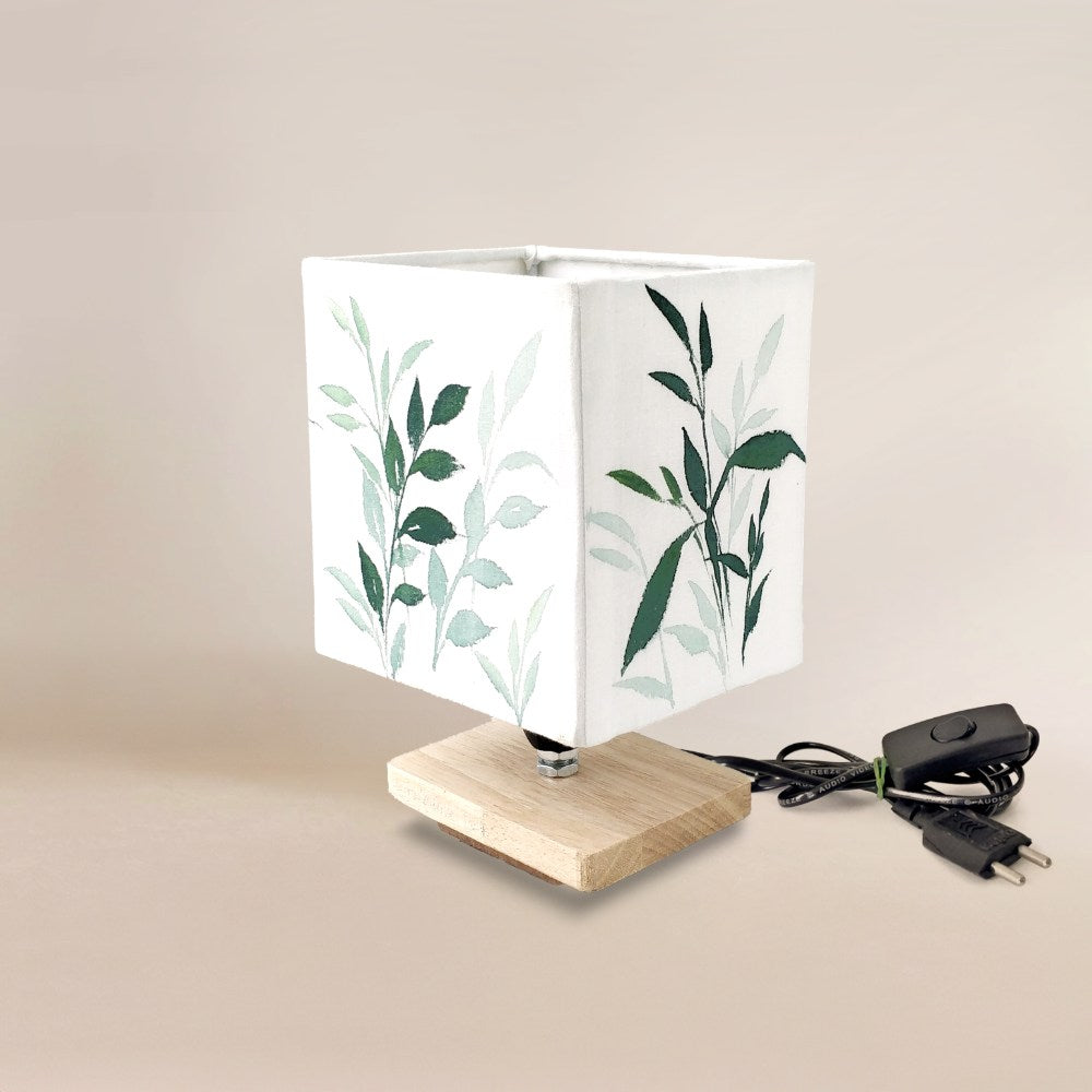 Square Table Lamp - Fern Lamp Shade 3110 - rangreli