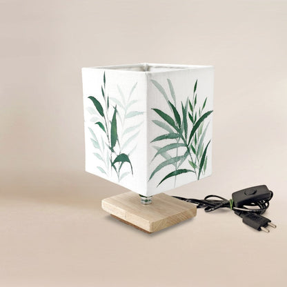 Square Table Lamp - Fern Lamp Shade 3110 - rangreli