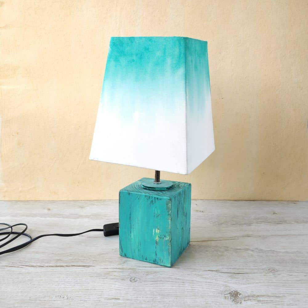 Empire Table Lamp - Ombre Lamp Shade Teal - rangreli