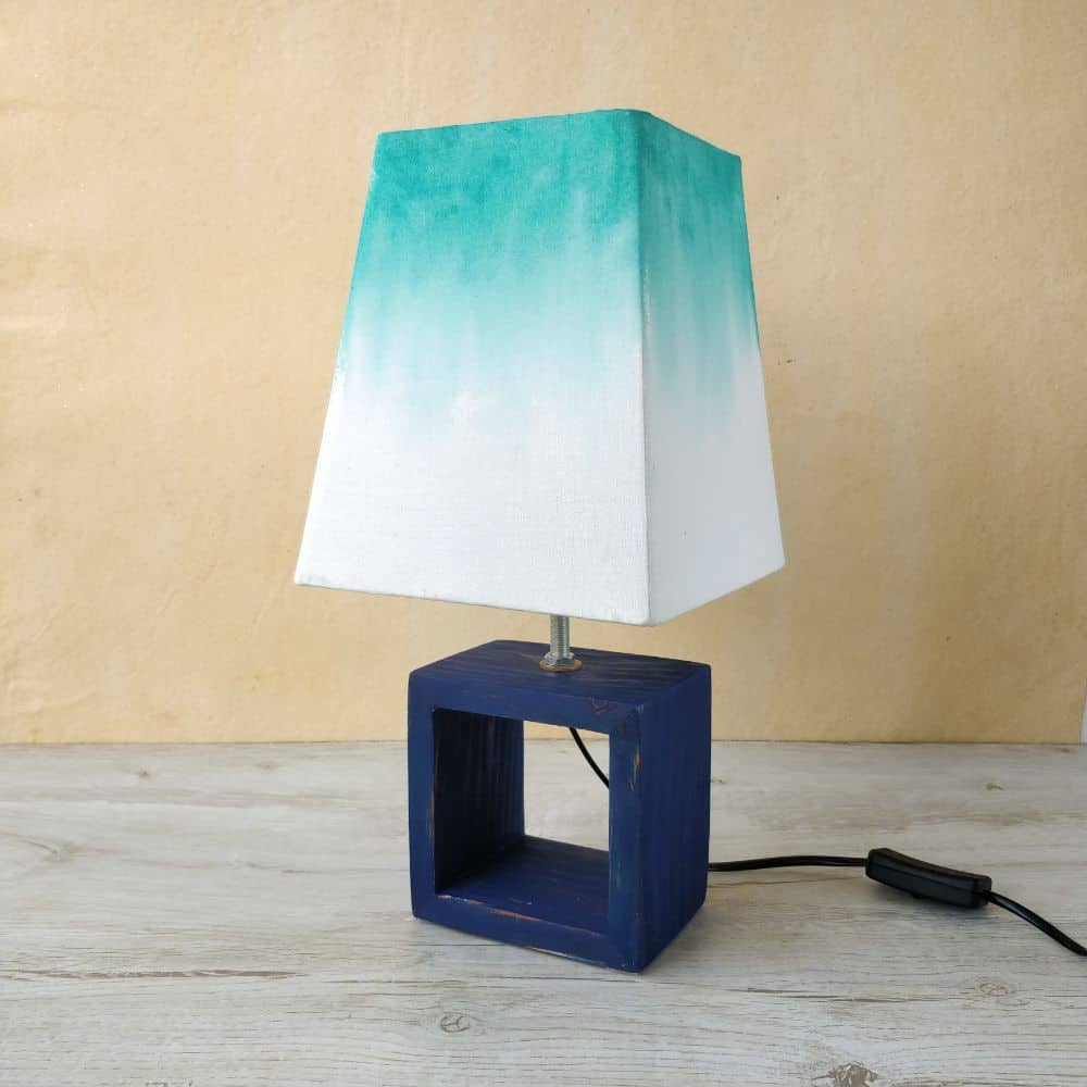 Empire Table Lamp - Ombre Lamp Shade Teal - rangreli