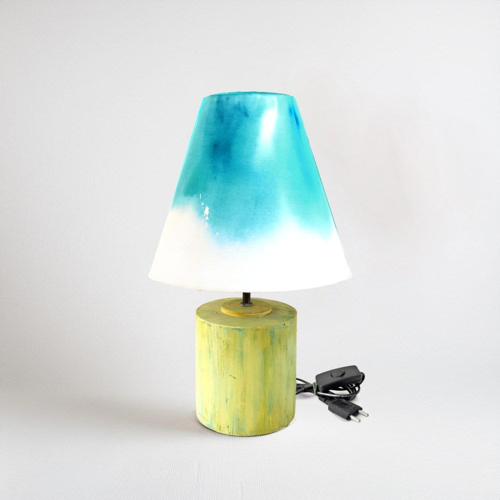 Cone Table Lamp - Teal Ombre Lamp Shade 3119 - rangreli