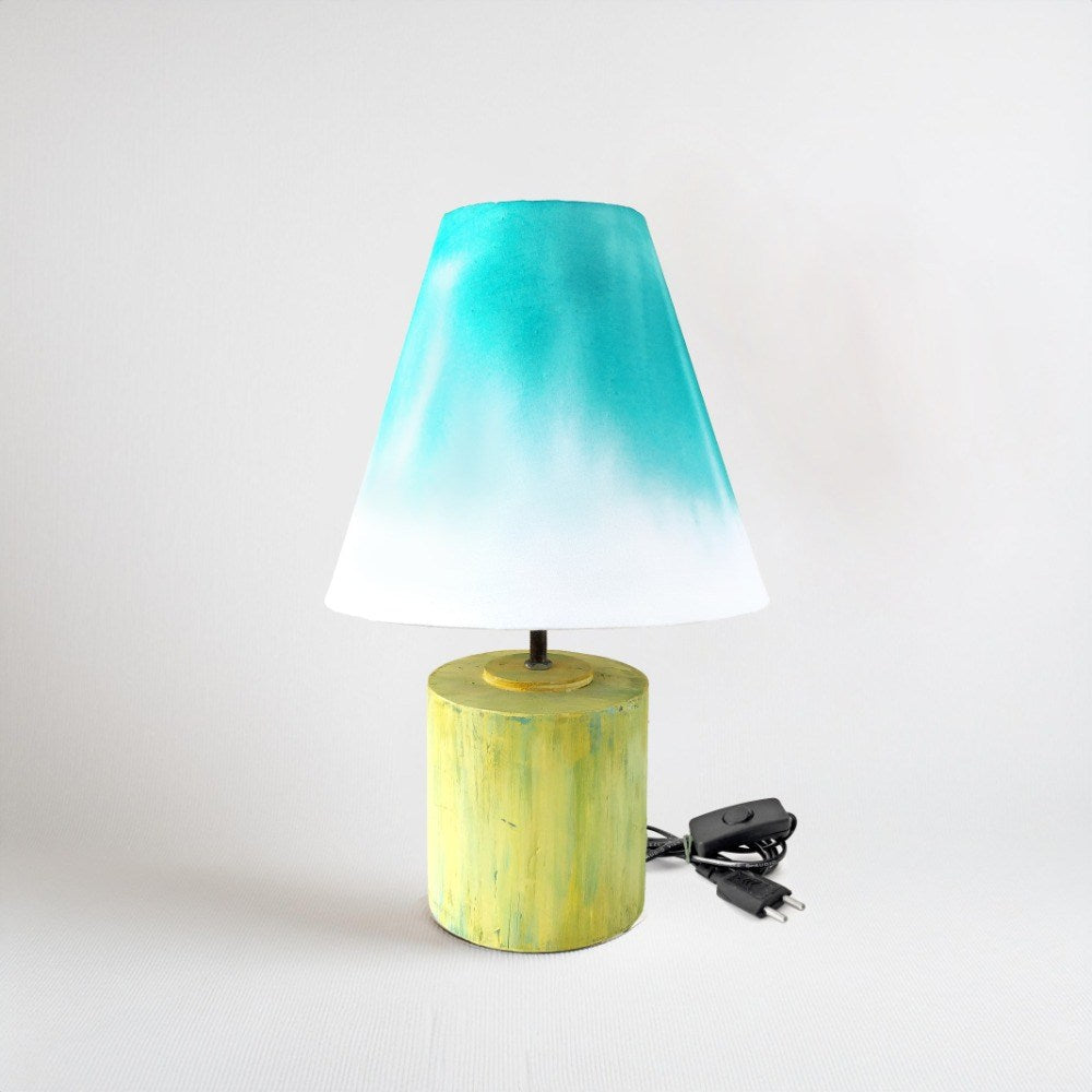 Cone Table Lamp - Teal Ombre Lamp Shade 3119 - rangreli