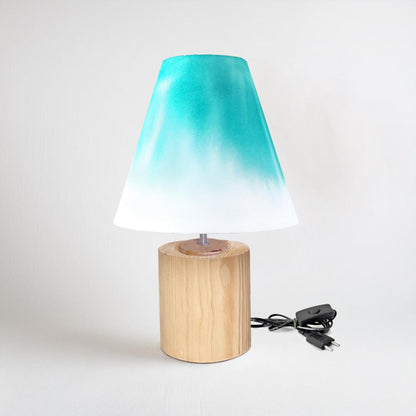 Cone Table Lamp - Teal Ombre Lamp Shade 3119 - rangreli