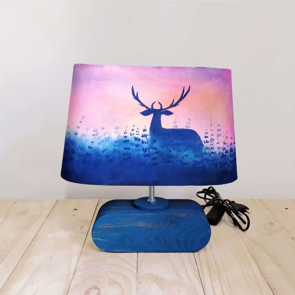 Conical Trapezium Table Lamp - Deer Lamp Shade - rangreli