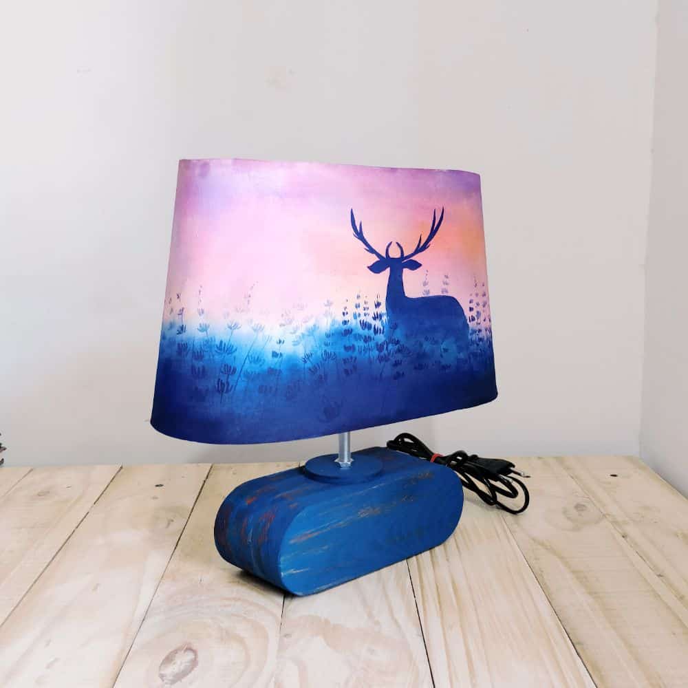 Conical Trapezium Table Lamp - Deer Lamp Shade - rangreli