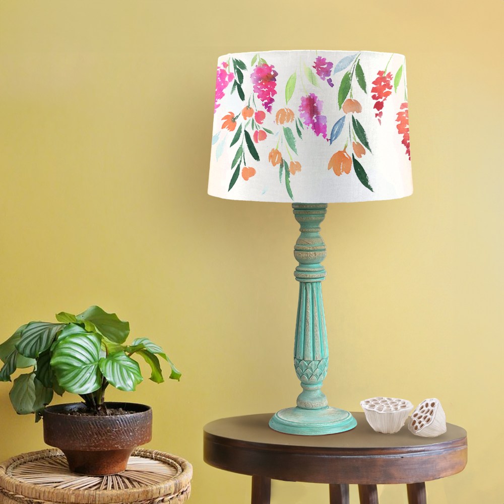 Drum Table Lamp  - Flower shower 3130 - rangreli