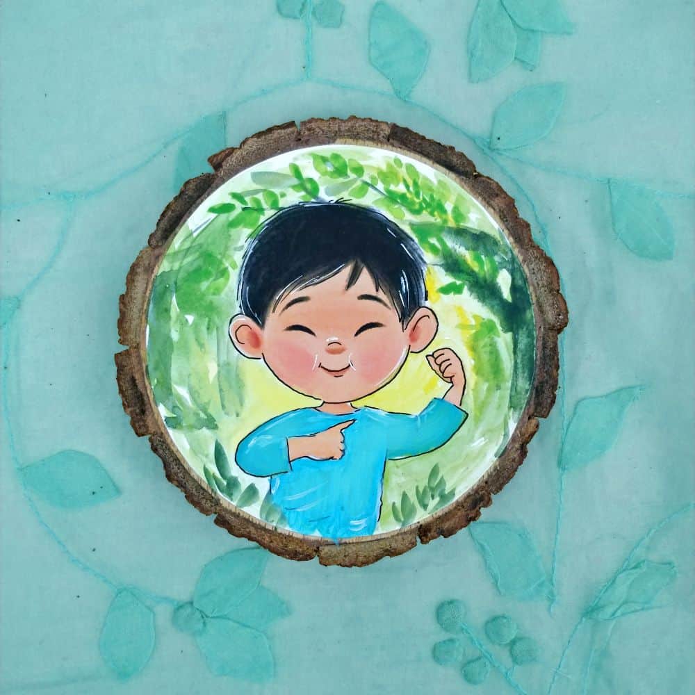 Avatar Fridge Magnets - Kid showing off - rangreli