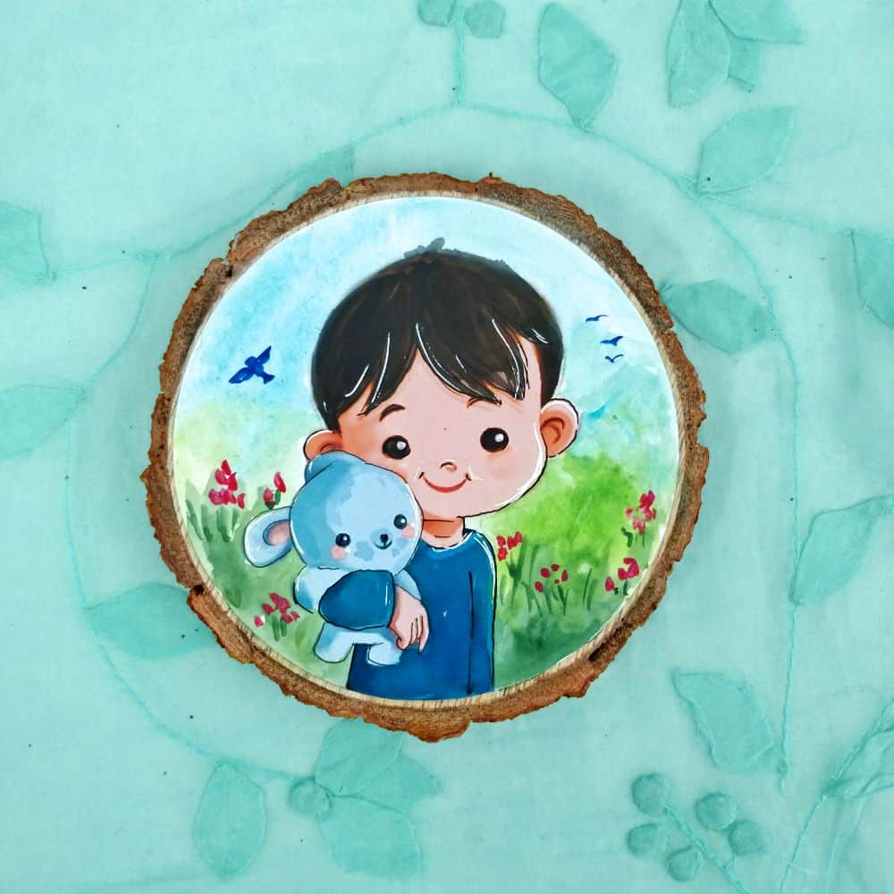 Avatar Fridge Magnets - Kid and Teddy - rangreli