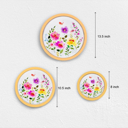 Handpainted wall art - Flowers - rangreli