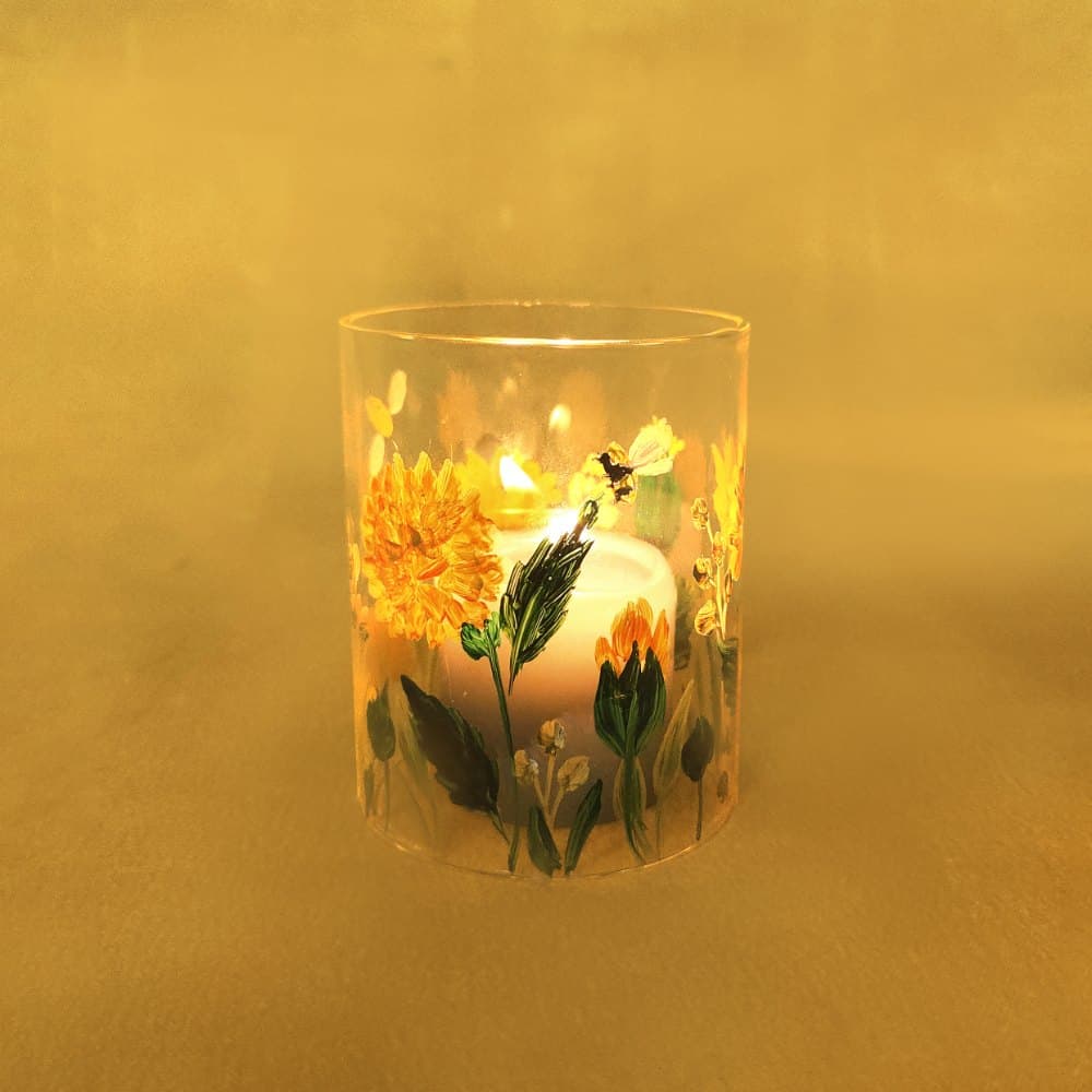 Sunlit Meadow - Glass Votive