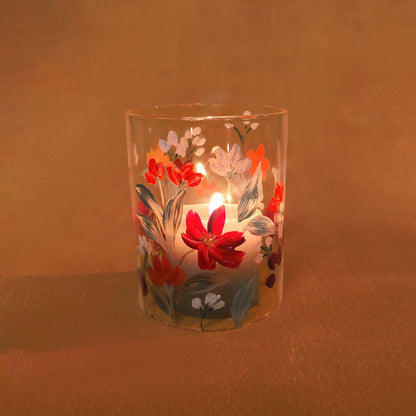 Scarlet Garden - Glass Votive