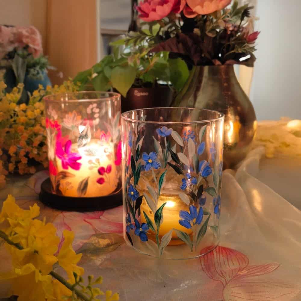 Azure Meadow - Glass Votive