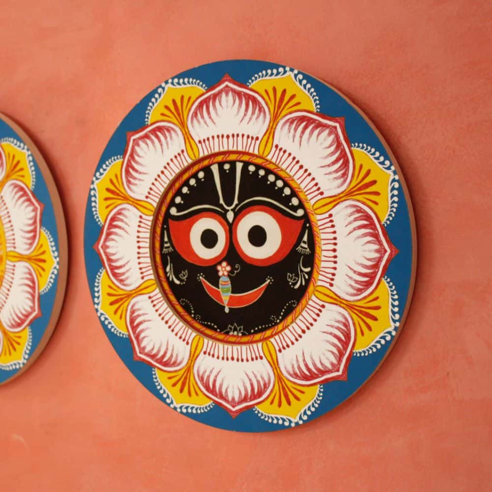 Lord Jagannath - Traditional Indian Art | Ethnic Wall Art - rangreli